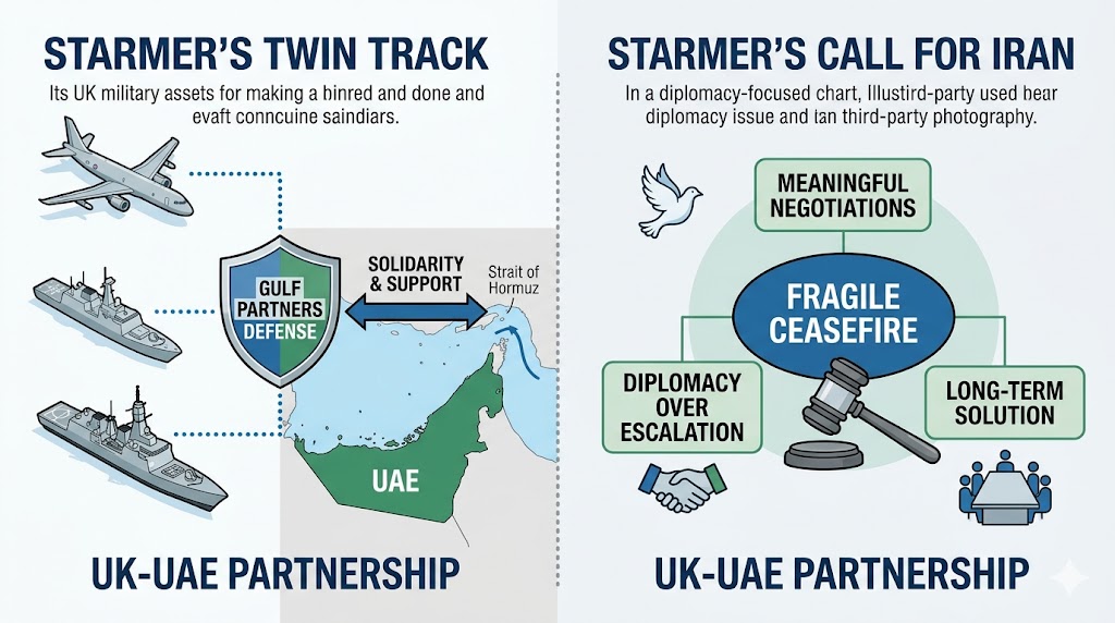 Image related to Keir Starmer Condemns Iran Strike on UAE, Urges Diplomacy
